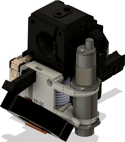 18mm sensor mount for Prusa MK3s extruder (eg. capacitive LJC18A3-H-Z/BX) by honzaveprek