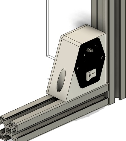 Hypercube Evolution (HEVO) - AC fuse switch corner mount for 3030 profile extrusion by Tomblarom