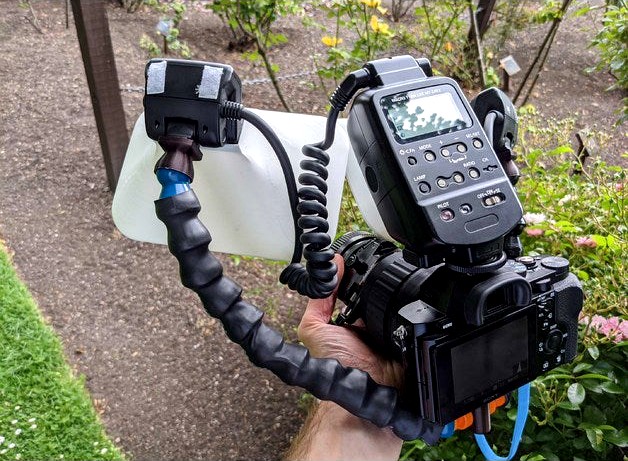 Twin loc-line arm mount for camera tripod socket by thenickdude