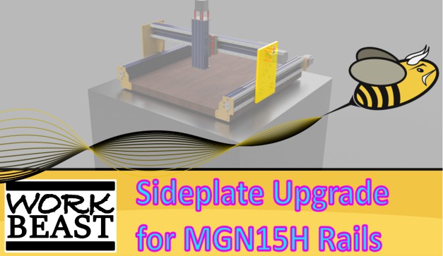 Workbee CNC Y-Axis upgrade Workbeast CNC Mod *MGN15H* by WorkbeastCNC
