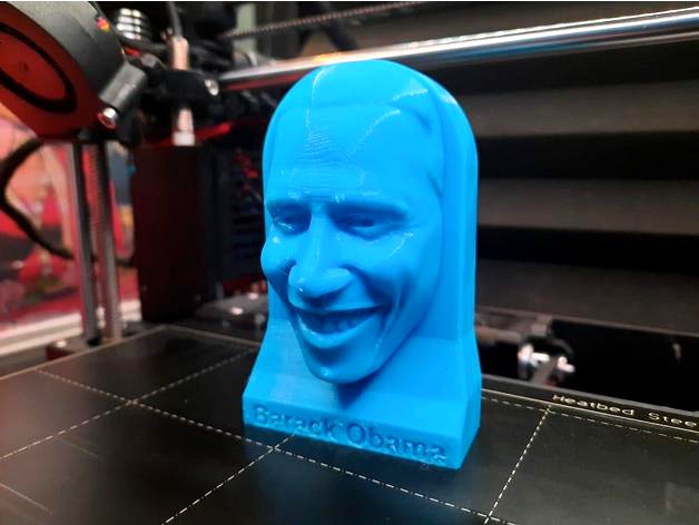 Obama Bust by KnockOut3D