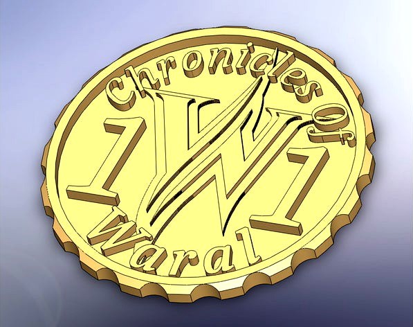 Chronicles of Waral - 1st player token by LoKiki56