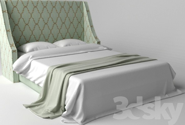 Swoop Arm Wingback Headboard