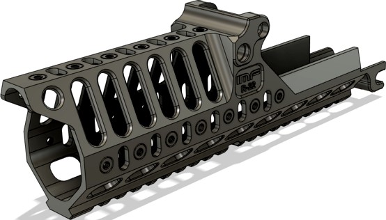 Airsoft G36K Extended "Spuhr R22"-like rail by ohman74