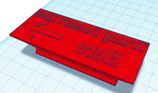 Trump Doesn't Live Here Stamp by WindArrow