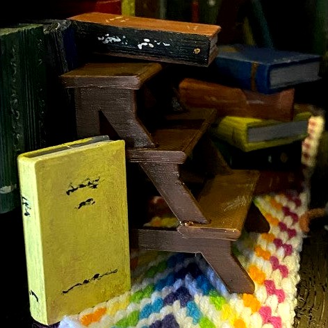 Miniature Library Footstool by fuchsr