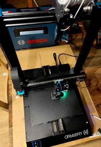 Artillery Sidewinder X1 Y axis mgn12 linear rails by kse