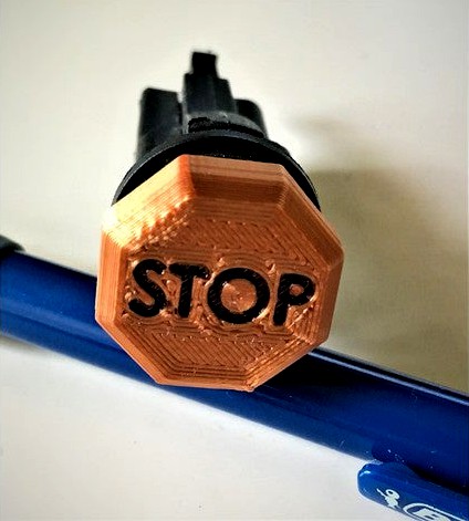Stop Button / Kill Switch Cap - Chinese Go-Karts (Trailmaster/Hammerhead/etc) by MD_Co