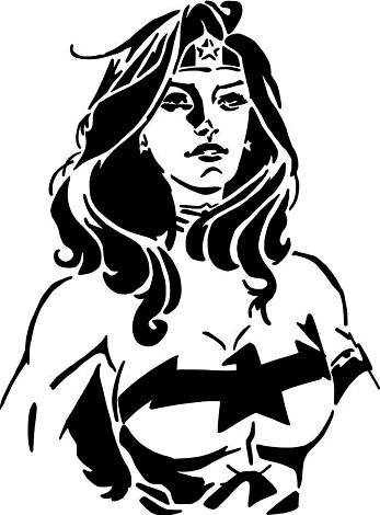 Wonder Woman stencil 6 by Longquang