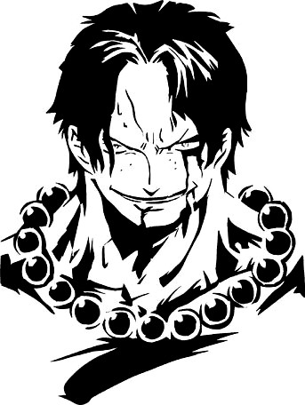 Fire Fist Ace stencil 2 by Longquang