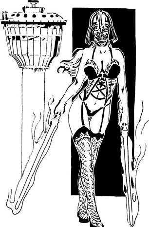 Girl vader stencil by Longquang