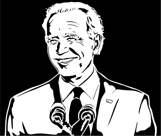 Joe Biden stencil by Longquang