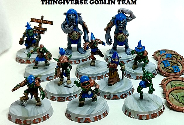 Blood Bowl Goblin Team by bsnews