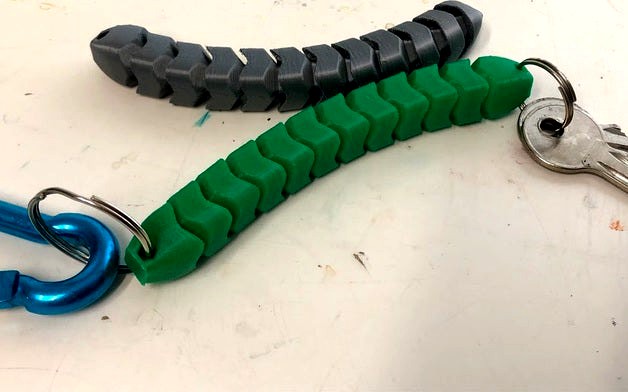 Snake Keychain by Cisco_