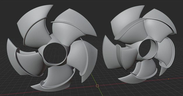 Half Biplane CPU Fan by 3DPrintAir