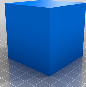 60x60x60 mm Simple Test Cube by Stabilus3D