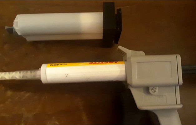Epoxy gun cartridge converter by madmodder123