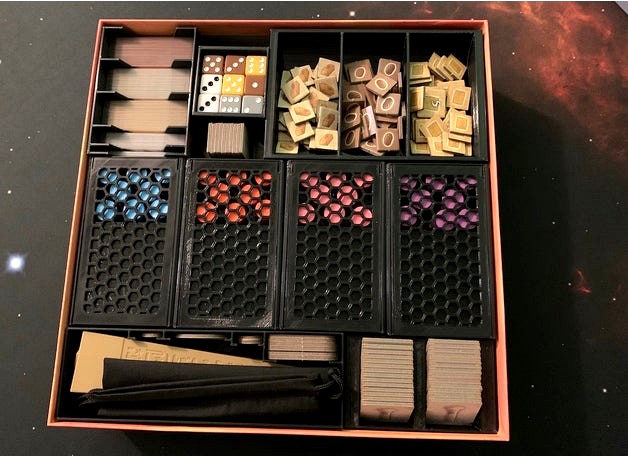 Tekhenu Game Organizer (Sleeved Cards, Vertical Storage) by enjayem