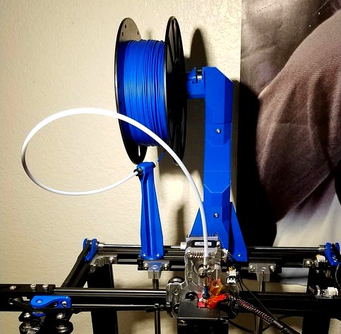 Ender 5 / 2040 Extrusion Top Mounted Spool Holder by mnijph