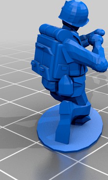 Crude army men poses by Wartime_Reporter