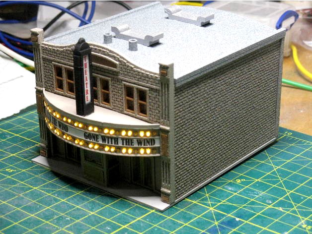 HO Scale Main Street Nine - Theater by kabrumble
