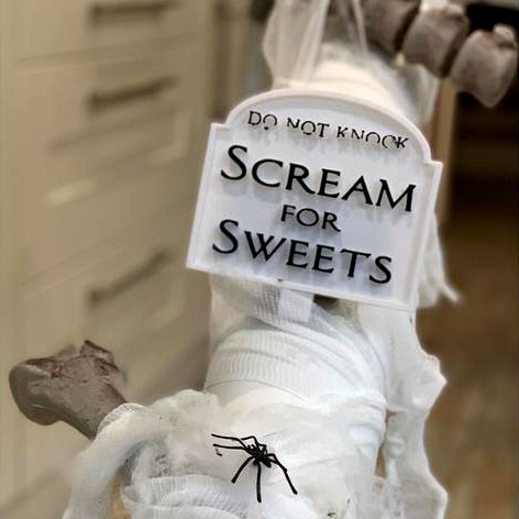 Scream for Sweets Halloween Sign by JenC