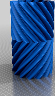 Helical Gear Vase  by SPEKERDUDE
