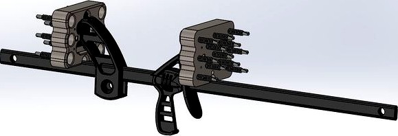 Spreader bar with teeth, Bar Clamp by PSomeone