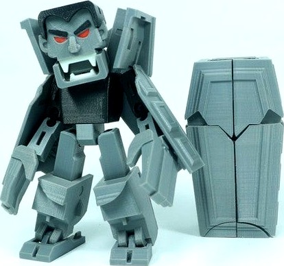 Transformable Dracula for Halloween by Toymakr3d