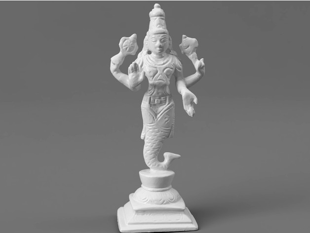 First Avatar of Vishnu - Matsya (The Fish) by ScanHinduHeritage