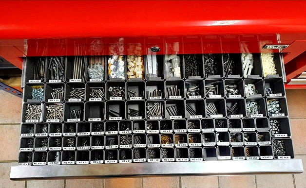 Component sorting bins for Wolf 4 Drawer DIY Tool Chest by rbtx99