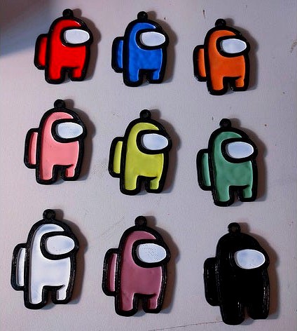 Among Us Keychain by Dufrito