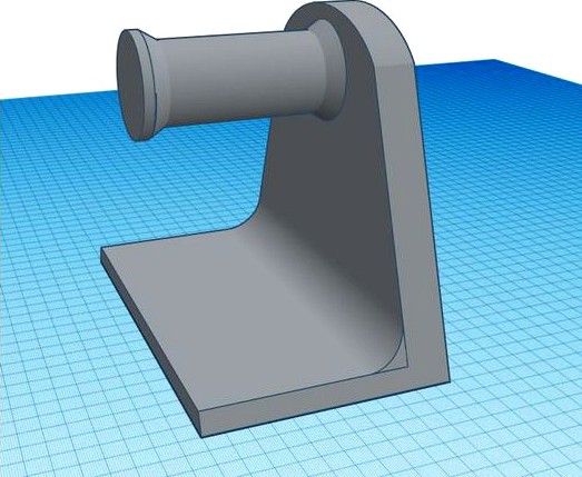 Simple filament spool holder by likelyoperatorerror