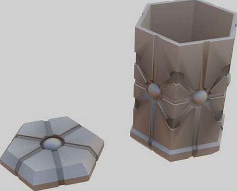 Necron themed barrel by PERECil