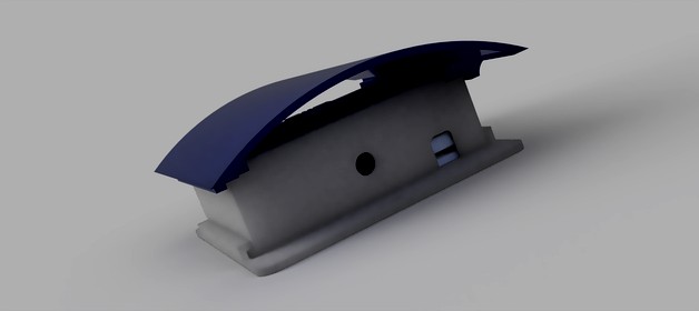 ESP32-Wroom-SMD & AM2302 & CR123a battery case by Divergentti