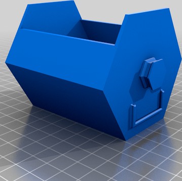 Deep drawer with lable by dganite