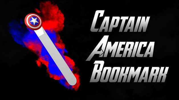 Captain America Bookmark by mahallemucidi 3d model