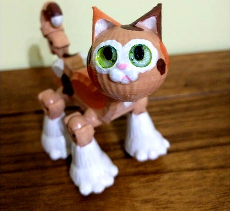 Klicket Kat - poseable cat figurine toy by BITXOR