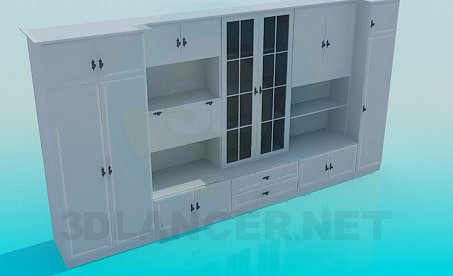 3D Model Cabinet in the living room