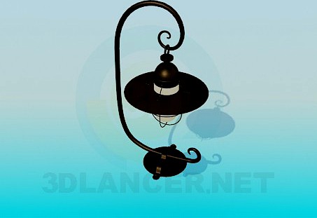 3D Model Lamp street wall