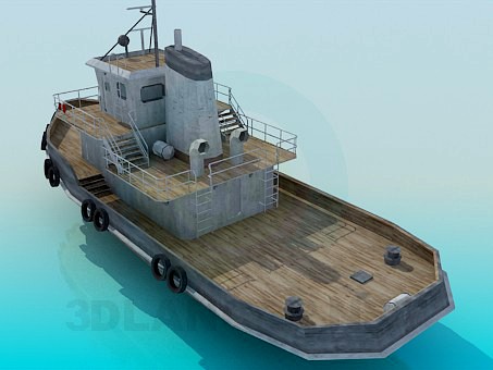 3D Model Barge