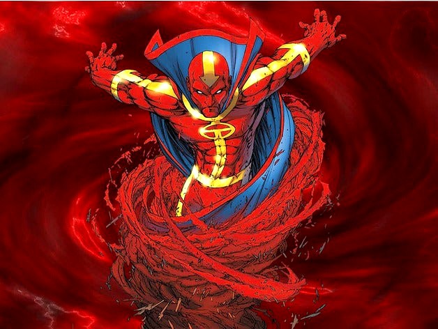 Red Tornado Mask by TheArtMaster01916