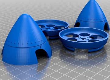 E-flite P38 Spinners 57mm by InTheTubeDeep