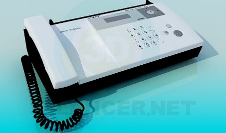 3D Model Sharp Fax