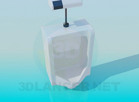 3D Model Automatic wall urinal