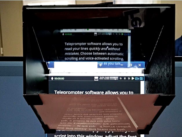 Computer screen teleprompter by alexxai