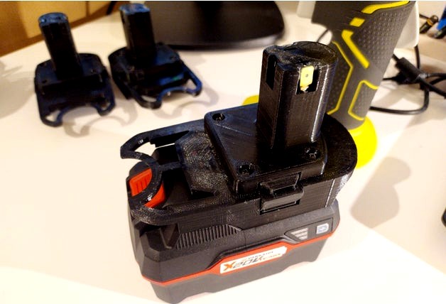 Parkside battery to Ryobi adapter by lukx 3d model