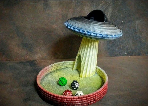 Flying Saucer Dice Tower by WindhamGraves