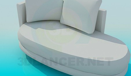 3D Model Upholstered couch