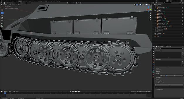 track chain link for Sdkfz 251 by Marekcheng